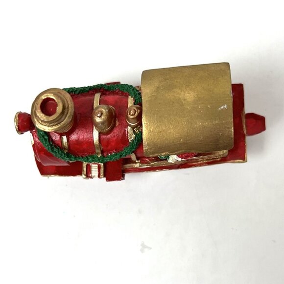 Vintage Flambro 3 Pc Santa’s Train Set in a Box Christmas Mantel Shelf Decor - Picture 6 of 12